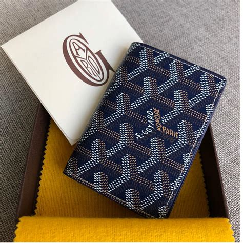 goyard blue card wallet|Goyard blue wallet men's.